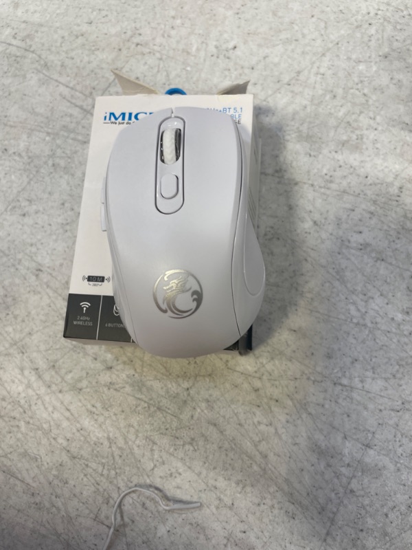 Photo 1 of IMICE MOUSE WIRELESS MOUSE WHITE