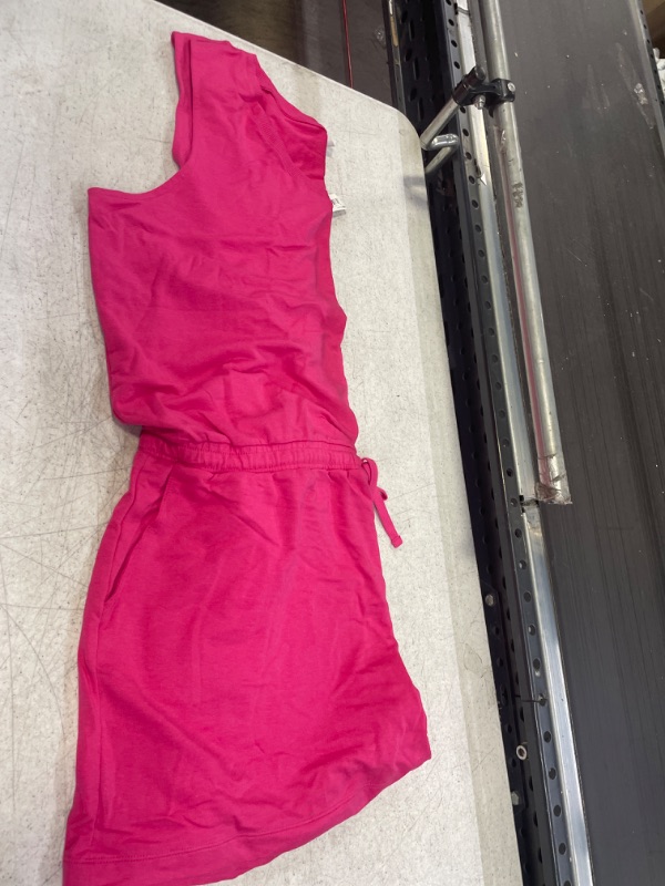 Photo 2 of Amazon Essentials Women's Studio Terry Fleece Romper XX-Large Dark Pink