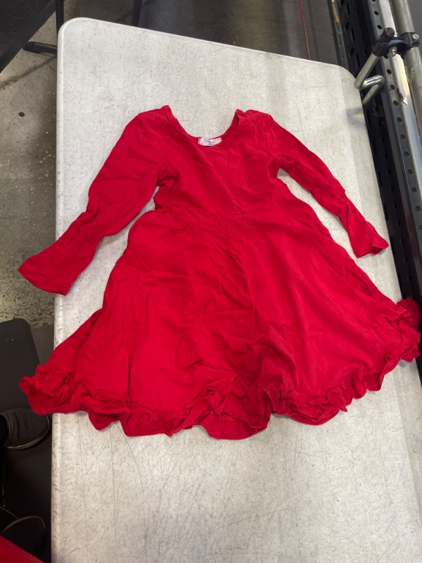 Photo 1 of Arshiner Girls Red Long Sleeve Dress  3T 