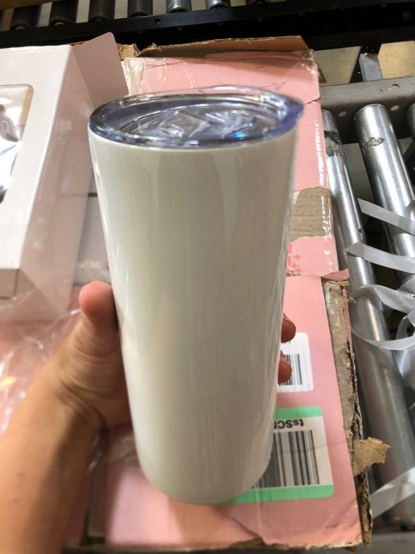 Photo 1 of 20oz white tumbler