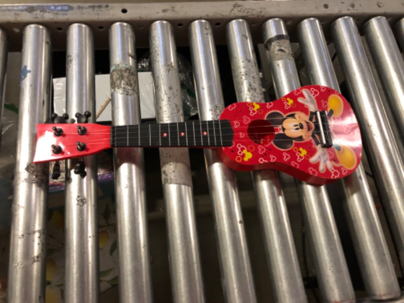 Photo 2 of First Act Mickey Mouse Toy Ukulele, 20 Inch - Ukulele for Beginners, Musical Instruments for Toddlers and Preschoolers - Features Your Child’s Favorite Disney Character