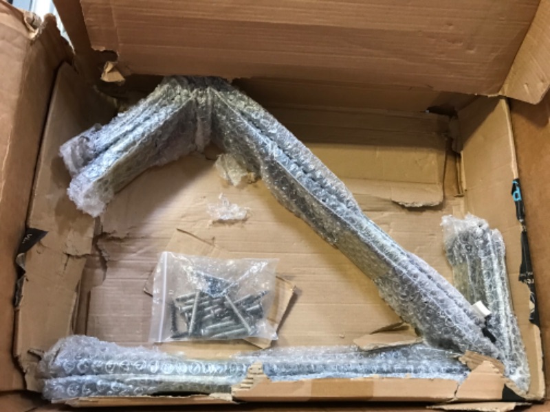 Photo 1 of 4 Pack L16" x H 6" x W 2.5" Countertop Support Brackets ,10mm Thick Heavy Duty Countertop Hidden Bracket L Shelf Metal Corbels for Granite, Quartz, Wood, Concret Countertops 5 Counterbores Design