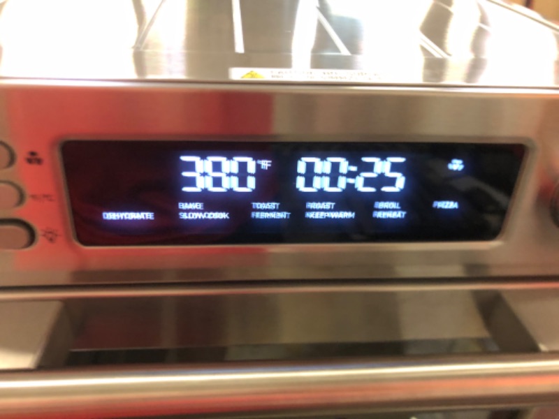 Photo 1 of COSORI Air Fryer Toaster Oven Combo, 12-in-1 Convection Ovens Countertop, 26QT Stainless Steel, Smart, 6-Slice Toast, 12-inch Pizza, with Bake, Roast, Broil, 75 Recipes&Accessories Tray, Basket
