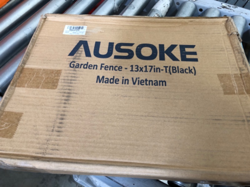 Photo 1 of 19 Black Panels - Animal Barrier Fence, 20.6ft(L) x 17in(H), No-Dig Fence, Small Animal Dog Fence, Defense for Outdoor Garden Yard Patio, Decorative Garden Fencing, with 2 Inch Spike Spacing, T Shape 20.6 Ft(L) X 17 in(H) Black