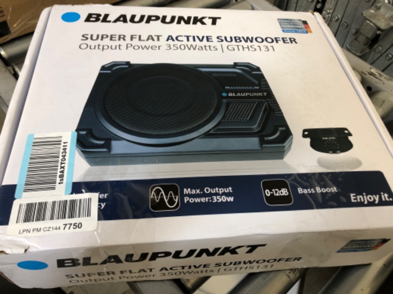 Photo 2 of Blaupunkt GTHS131 GTHS131 Super-Flat 200-Watt-Max Active Subwoofer, Black