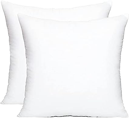 Photo 1 of 18x18 Pillow Inserts (Set of 2), Decorative Throw Pillow Inserts, Hypoallergenic Square Pillow Form Insert