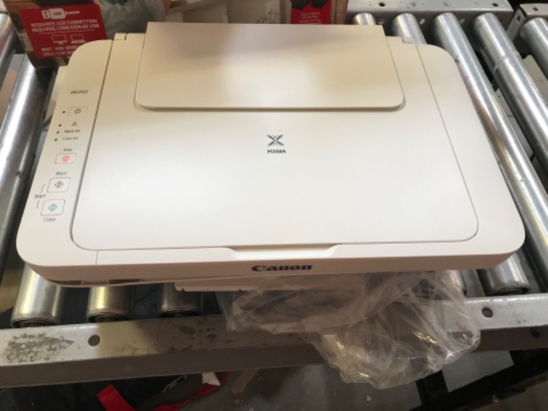 Photo 2 of Canon PIXMA MG2522 Wired All-in-One Color Inkjet Personal Printer, Scanner & Copier, White + Printer Cable

