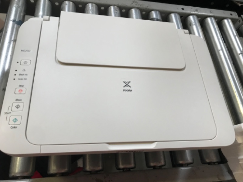 Photo 1 of Canon PIXMA MG2522 Wired All-in-One Color Inkjet Personal Printer, Scanner & Copier, White + Printer Cable

