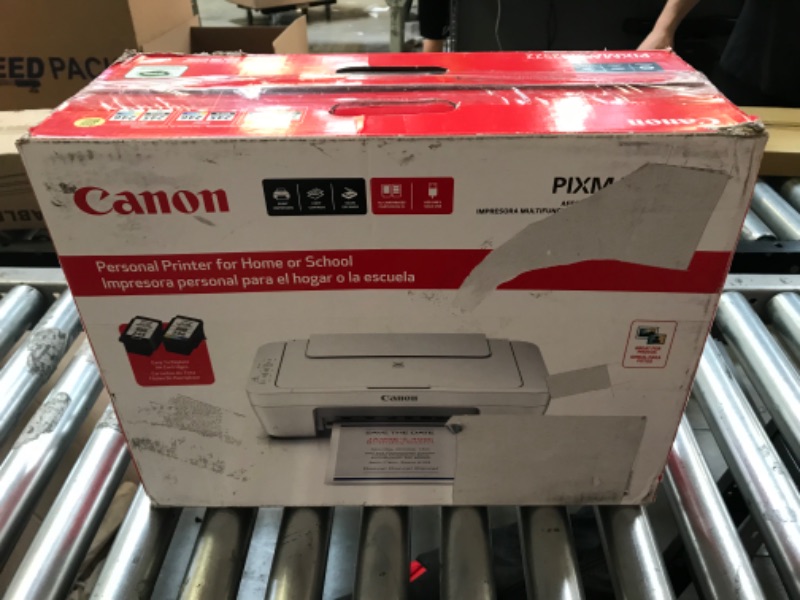 Photo 2 of Canon PIXMA MG2522 Wired All-in-One Color Inkjet Personal Printer, Scanner & Copier, White + Printer Cable
