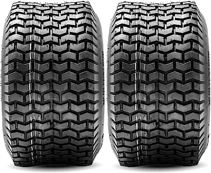 Photo 1 of (2-Set) AR-PRO 4.80/4.00-8" Tire and Inner Tube Set - Universal Replacement Tires and Inner Tubes with 15.5" Outer Tire Diameter and 4.80" Tire Width - Fits on Dollies, Trolleys, Wagons, and More
