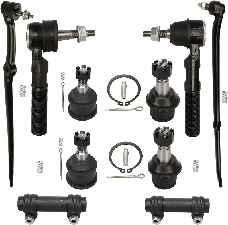 Photo 1 of 10pc Front Suspension Kit Inner Outer Tie Rod Ends & Ball Joint Tie Rod Adjusting Sleeves, for Dodge Ram 2500 3500 2003 2004 2005 2006 2007 2008, DS1463 DS1464 ES3625 ES3624 K7460 K7467 ES3626
