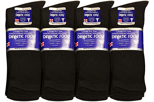 Photo 1 of DIABETIC SOCKS Black 12Pack