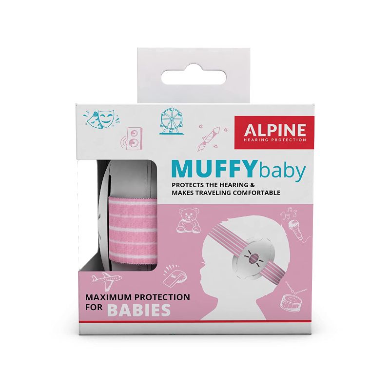 Photo 1 of Alpine Muffy Baby Ear Protection for Babies and Toddlers up to 36 Months – Noise Reduction Earmuffs for Toddlers and Babies – Comfortable Infant Ear Muffs Prevent Hearing Damage & Improve Sleep, Pink