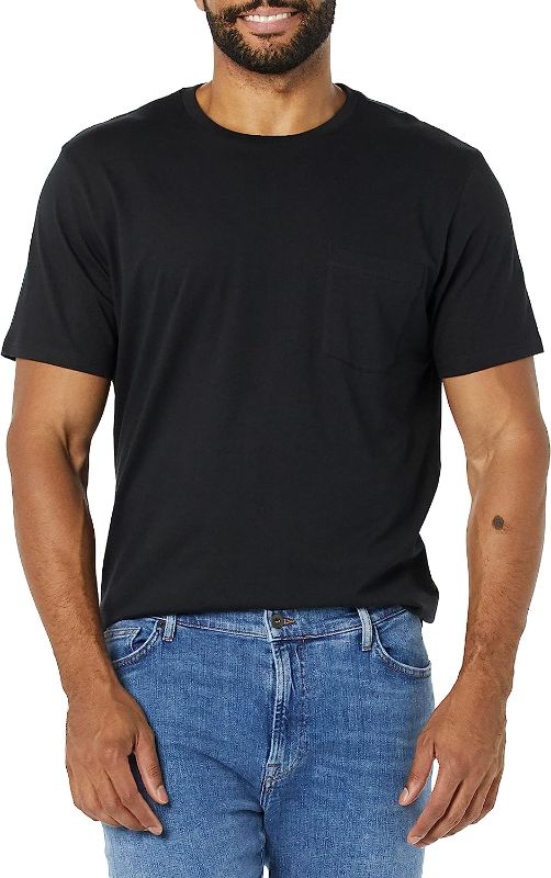 Photo 1 of Amazon Essentials Men's Slim-Fit Short-Sleeve Crewneck Pocket T-Shirt