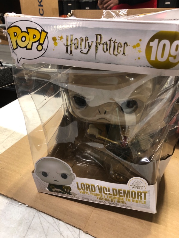 Photo 2 of Funko Pop! Harry Potter: Harry Potter- 10" Voldemort with Nagini, Multicolor, Model:48037 Voldermort-------new item damage box 