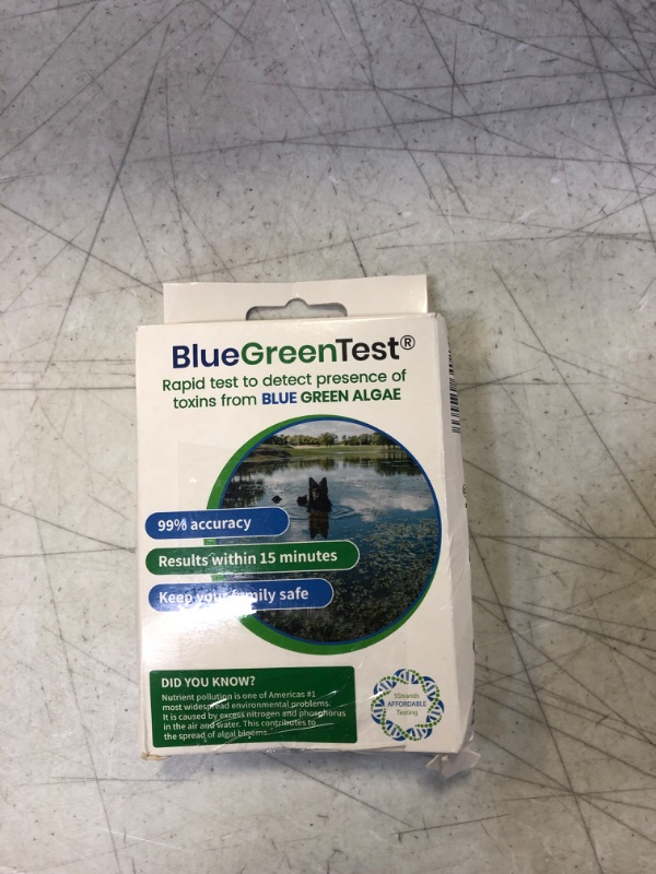 Photo 2 of ?5Strands Blue Green Algae Test Kit, ?at Home Lake & Pond Water Testing, Water Safety Test, Collect Results in 15 Minutes
