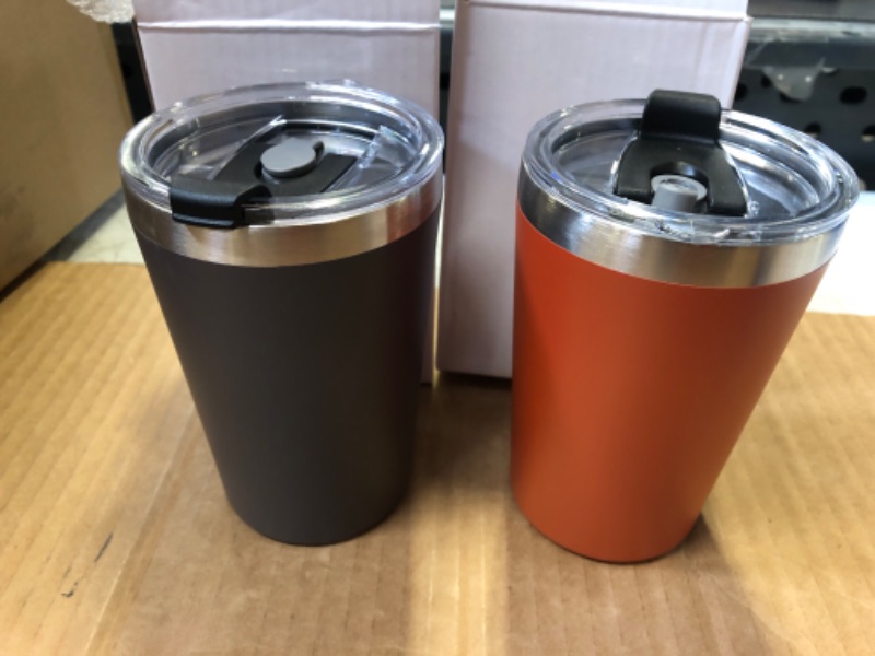 Photo 1 of 2pcs  Insulated Travel Tumblers 12 Oz Stainless Steel Coffee Tumbler Cup  