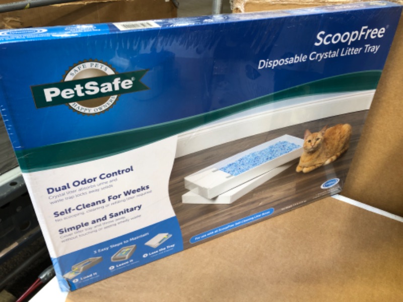 Photo 2 of  ScoopFree Blue Crystals Litter disposable Trays, 4.5-Pounds