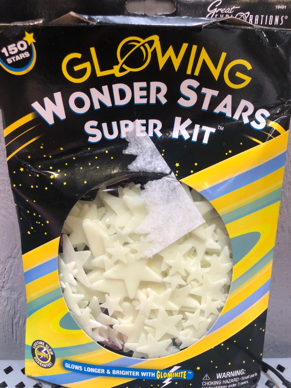 Photo 1 of Great Explorations Wonder Stars Super Kit Glow in The Dark Ceiling Stars 150Piece