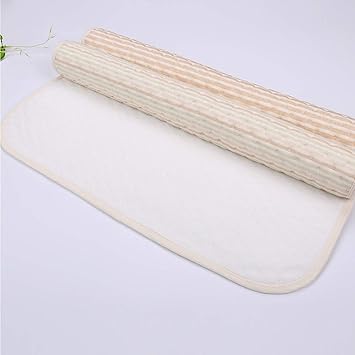 Photo 1 of Diaper Changing Pad, Twoworld Ecological Cotton Breathable Multi-Function Waterproof Changing Pads Washable Resuable Diapers Liners Mat (Brown)