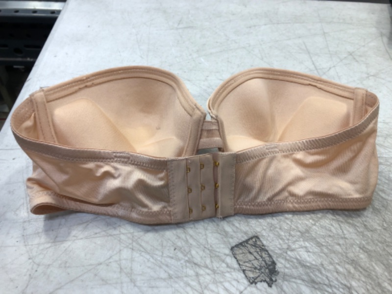 Photo 2 of  Push Up  Bra,Low Back Deep U Bras Convertible Multiway 34 C CREAM