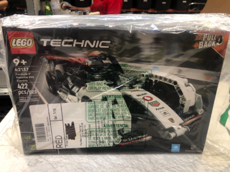 Photo 2 of LEGO Technic Formula E Porsche 99X Electric 42137 Set - Pull Back Toy Champion Race Car Model Building Kit with Immersive AR App Play, Gifts for Kids, Boys & Girls, Adults