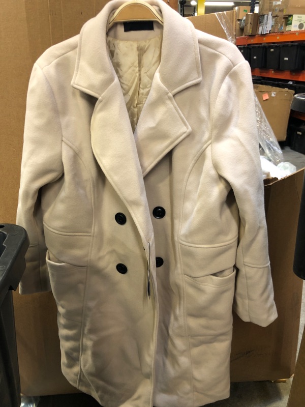 Photo 1 of  Women's Classic Double Breasted Coat SIZE XL