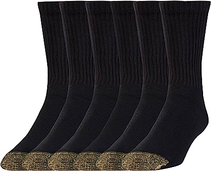 Photo 1 of GOLDTOE Men's Athletic Crew Socks, 6-Pairs
