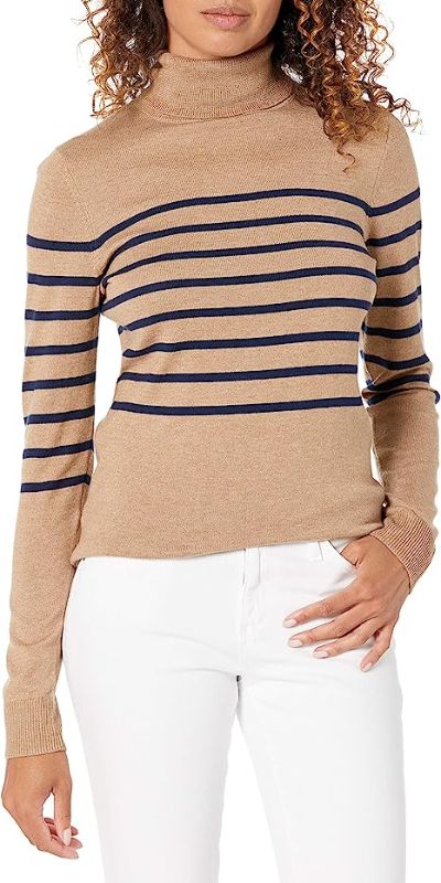 Photo 1 of Amazon Essentials Women's Classic-Fit Lightweight Long-Sleeve Turtleneck Sweater SIZE M 