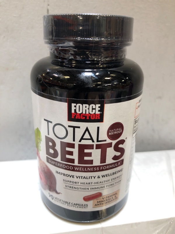 Photo 2 of 
exp 05-2025-----------Force Factor Total Beets Beetroot Superfood Formula with Beet Root Powder, Beet Supplement with Vitamins, Minerals, and Antioxidants, Immune Support...