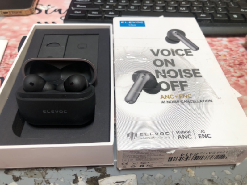 Photo 2 of Hybrid Active Noise Cancelling Wireless Earbuds, in Ear Bluetooth 5.3 Stereo Earphones,MANKIW Wireless ANC Bluetooth Noise Cancelling Earbuds,HiFi Stereo Touch Control Earbuds for iPhone/Android-Black