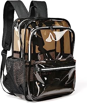 Photo 1 of  Clear Backpack, Stadium Approved Heavy Duty Clear Book Bag Waterproof See Through Bag