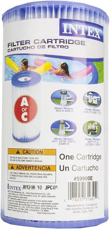 Photo 1 of (Pack of 3) Intex 29000E/59900E Easy Set Pool Replacement Type A or C Filter Cartridge
