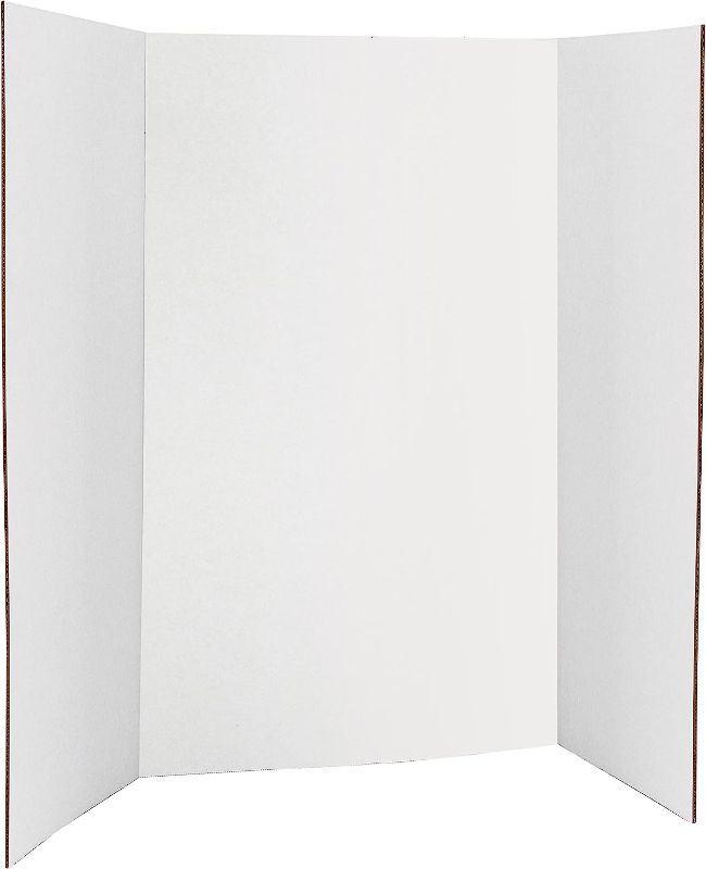 Photo 1 of White Trifold Presentation Board Display Exhibition Board Lightweight and Portable with Smooth Surface Great for Business presentations 
