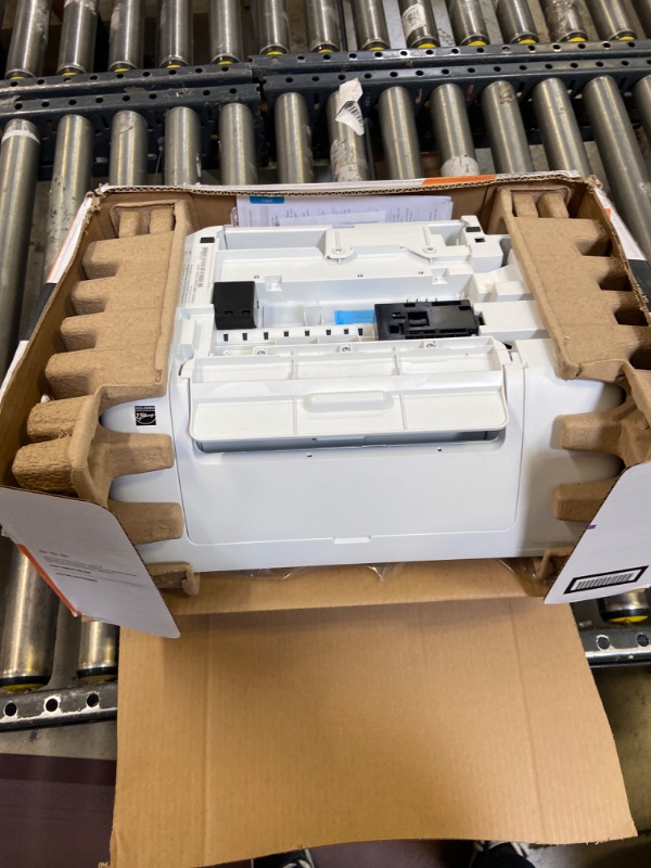 Photo 1 of HP DeskJet 2755e Wireless Color All-in-One Printer with bonus 6 months Instant Ink (26K67A), white