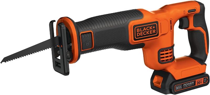 Photo 1 of BLACK+DECKER 20V MAX* Cordless Reciprocating Saw Kit (BDCR20C)
