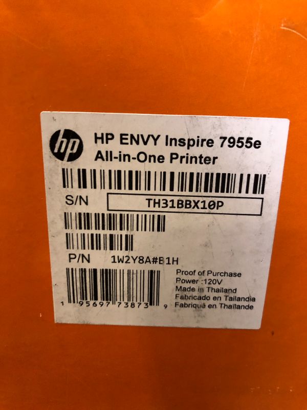 Photo 4 of HP Envy Inspire 7955e Wireless Color All-in-One Printer with Bonus 6 Months Instant Ink with HP+ (1W2Y8A)