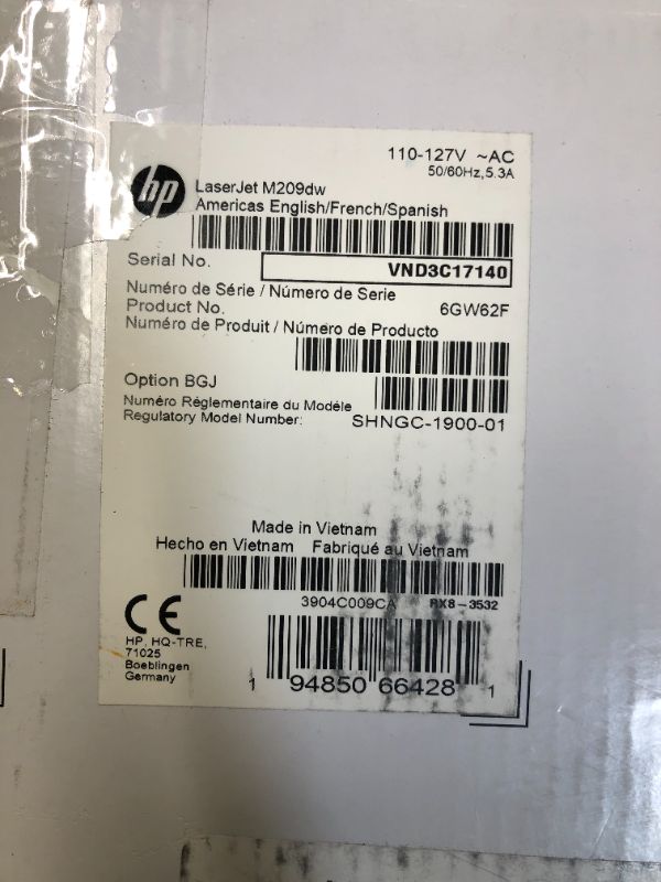 Photo 4 of HP Laserjet M209dw Wireless Black & White Printer, with Fast 2-Sided Printing (6GW62F) and Instant Ink $5 Prepaid Code Printer + Instant Ink