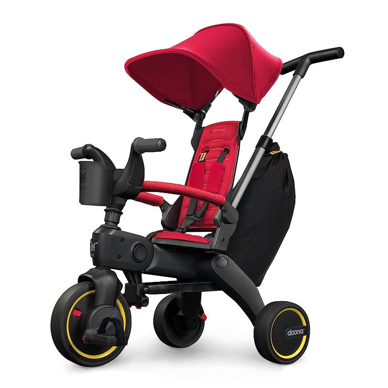 Photo 1 of Doona Liki Trike S3 - Premium Foldable Trike for Toddlers, Toddler Tricycle Stroller, Push and Fold Doona Tricycle for Ages 10 Months to 3 Years, Flame Red
