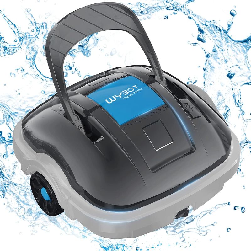 Photo 1 of (2023 Latest) WYBOT Cordless Pool Vacuum, Robotic Pool Cleaner, with Updated Battery Up to 100Mins Runtime, Strong Suction, Automatic Vacuum for Above Ground Flat Bottomed Pools Up to 861 Sq.Ft

