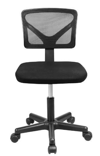 Photo 1 of Office Chair Breathable Mesh Covering Silent Swiveling Casters Low Back Support for Computer Tasks - Orange 
