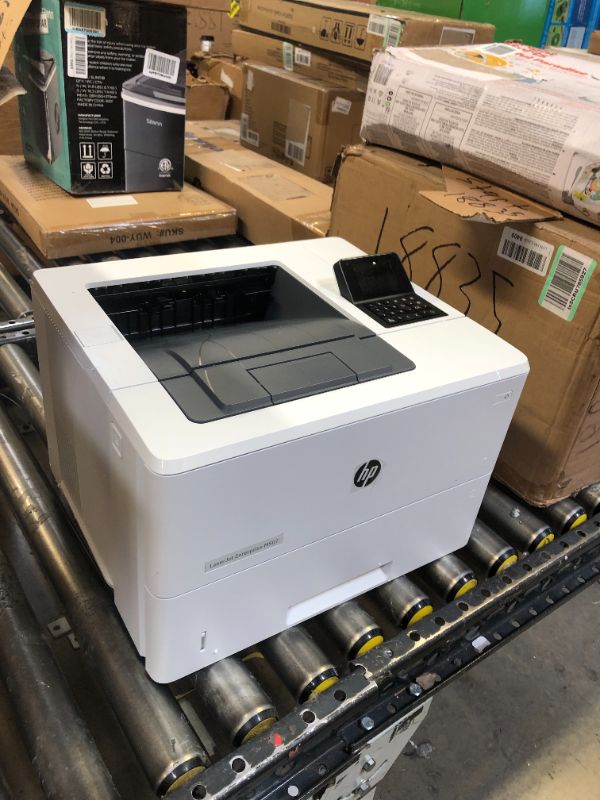 Photo 3 of HP LaserJet Enterprise M507dn Monochrome Printer with built-in Ethernet & 2-sided printing (1PV87A) White Laserjet Printer