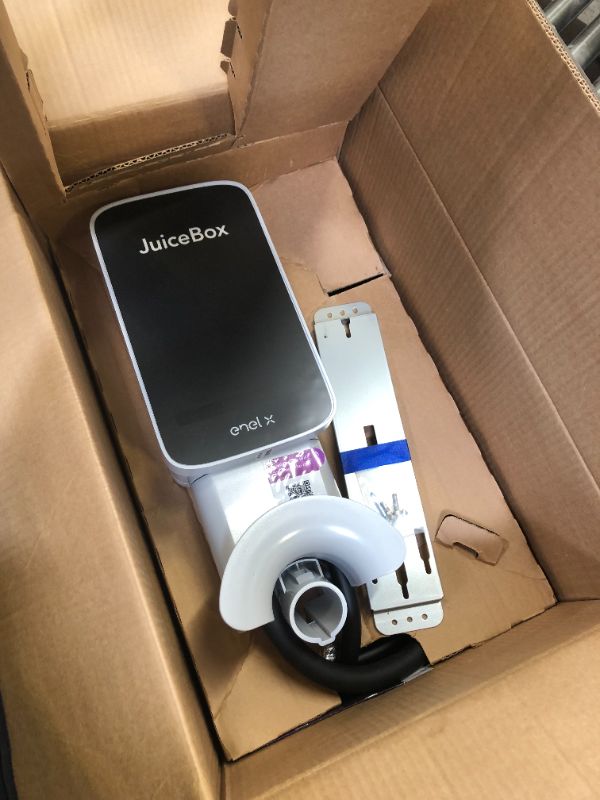 Photo 2 of JuiceBox 32 Smart Electric Vehicle (EV) Charging Station with WiFi - 32 amp Level 2 EVSE, 25-Foot Cable, UL and Energy Star Certified, Indoor/Outdoor Use (NEMA 14-50 Plug, Gray)… 32 Amp 14-50 Plug
