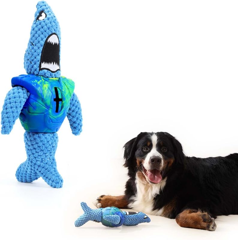 Photo 1 of 1pc-----YOGBE Large Breed 4-in-1 Plush with Rubber Armor 