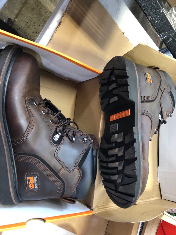 Photo 2 of 10---Timberland PRO Men's Pit Boss 6 Inch Soft Toe Work Boot 10 Wide Brown: Brown