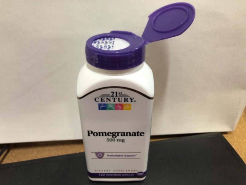 Photo 1 of 1pc---21st Century Pomegranate 500mg Vegetarian Capsules 120ct  ----exp date 10/2023