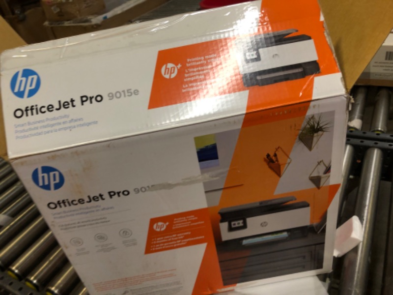 Photo 2 of HP OfficeJet Pro 9015e Wireless Color All-in-One Printer with bonus 6 months Instant ink with HP+ (1G5L3A),Gray