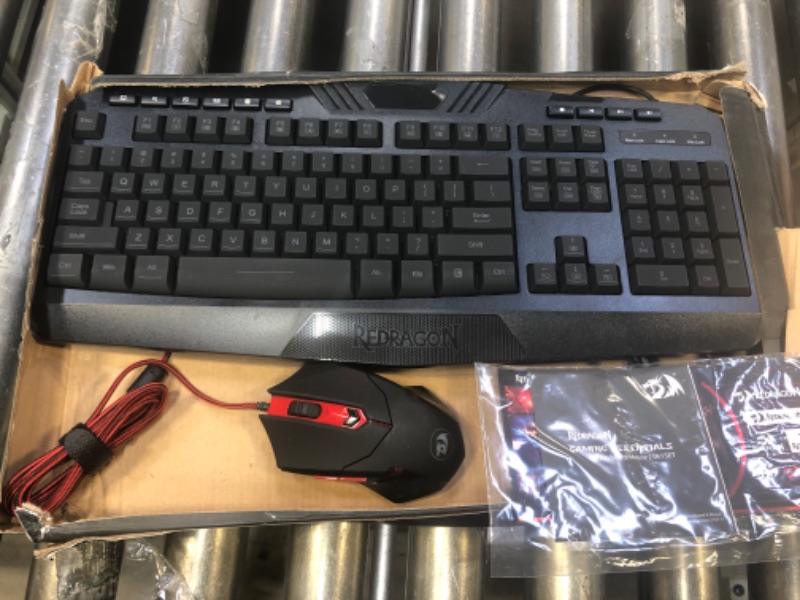 Photo 2 of Redragon S101 Gaming Keyboard, M601 Mouse, RGB Backlit Gaming Keyboard, Programmable Backlit Gaming Mouse, Value Combo Set [New Version] Black