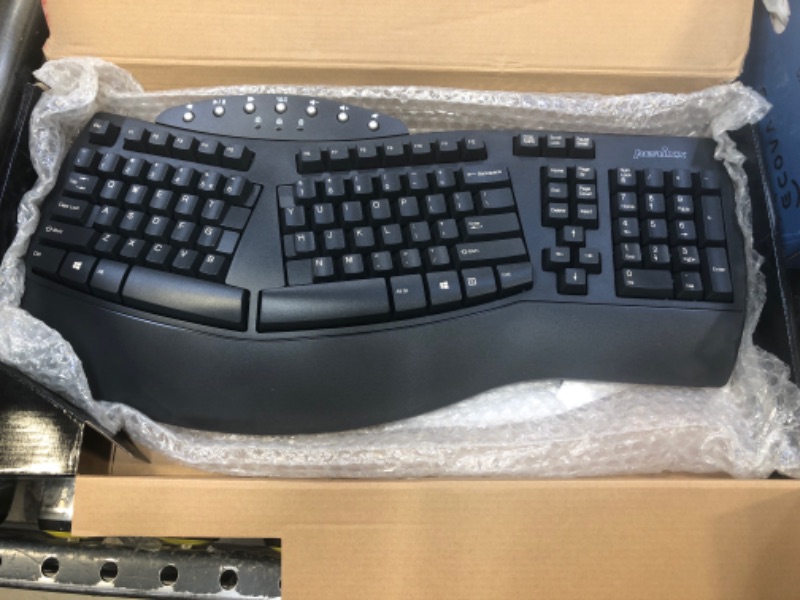 Photo 2 of Wireless Ergonomic Keyboard with Gel Wrist Rest Bundle