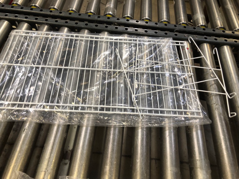 Photo 1 of 24 Inch Long Hanging Wire Shelf Wire Shelf Accessory Closet Wire Shelf Organizer Steel Wire Shelving for Storage Room Laundry Room Kitchen Pantry Desk Bookshelf Cupboard Office Bathroom